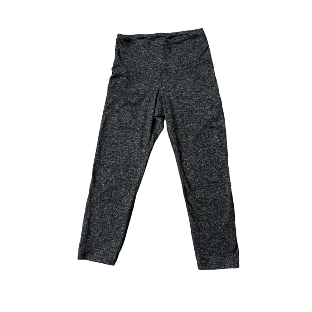 Old Navy Active Black and Grey Static Crop Leggings